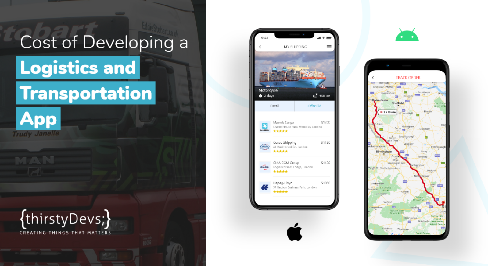 Cost of Developing a Logistics and Transportation App
