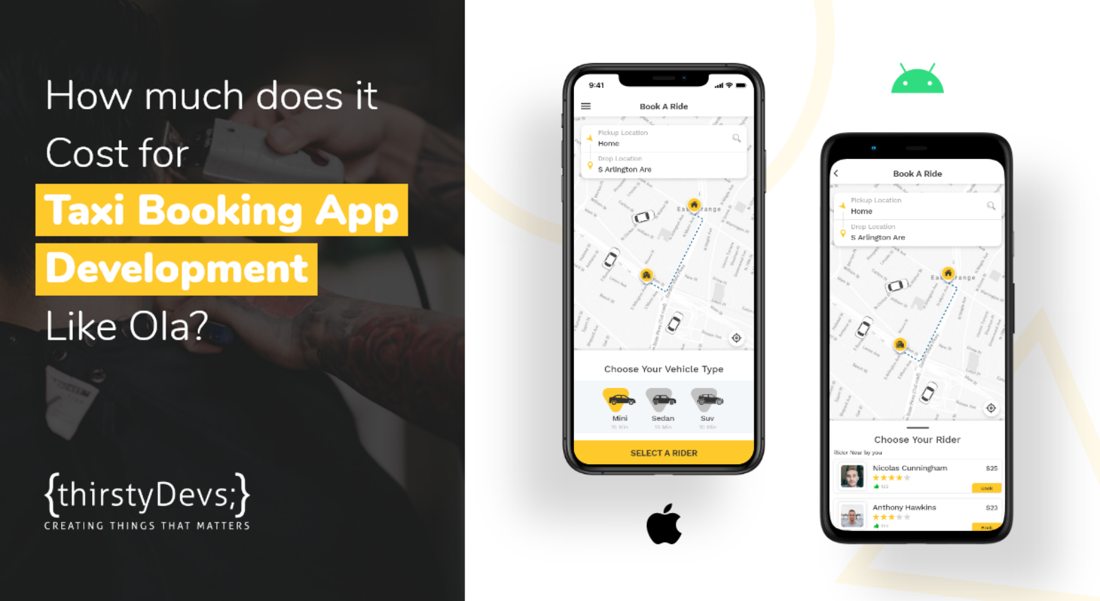 How much does it Cost for Taxi Booking App Development Like Ola?