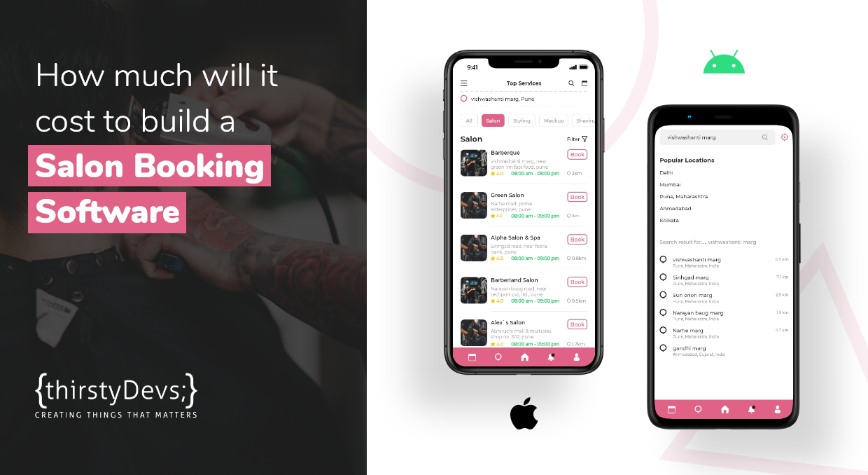 How much will it cost to build a Salon Booking Software